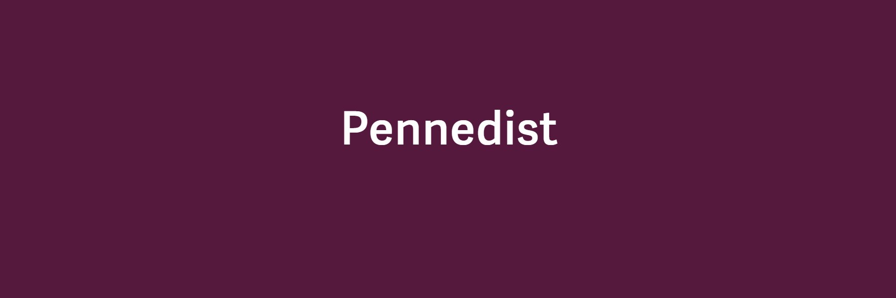 Pennedist banner