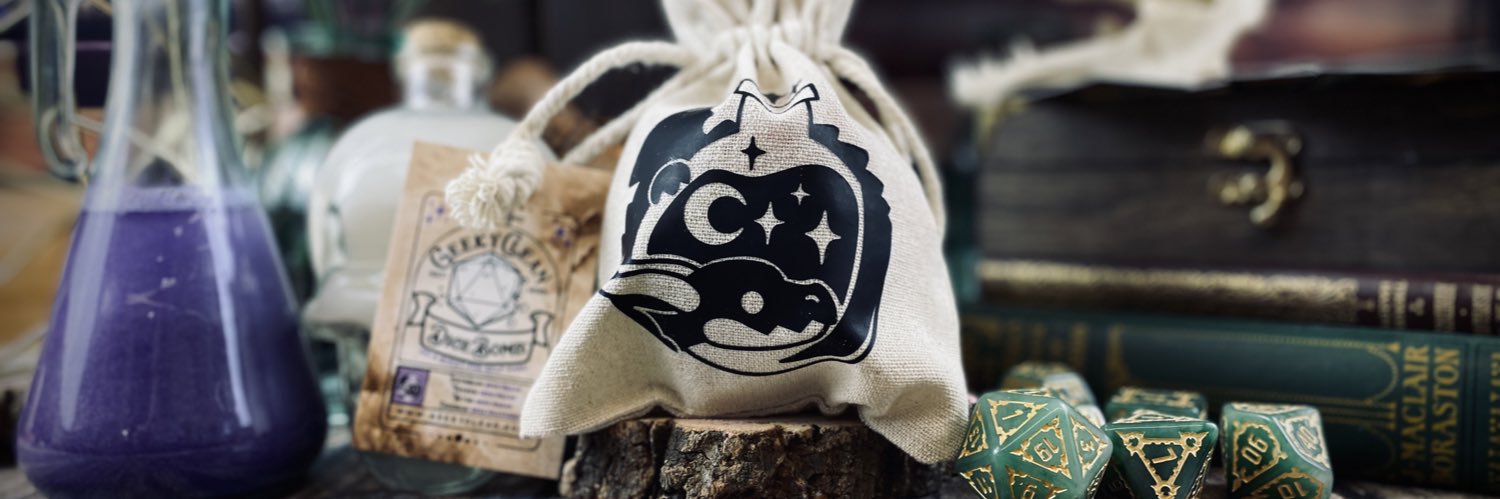 GeekyClean - Dice bath bombs for nerds banner