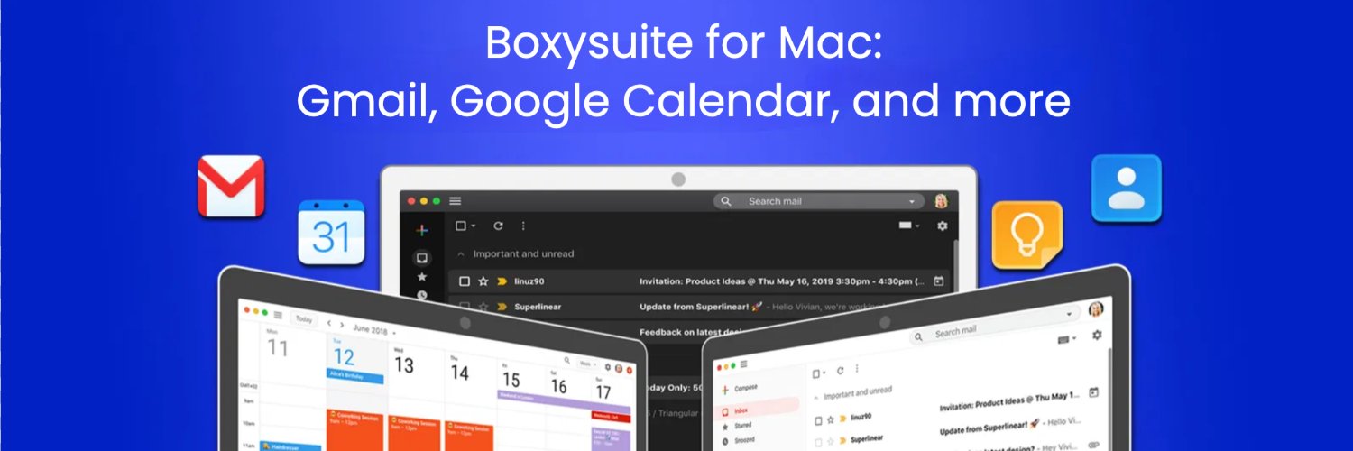 Boxysuite for Mac: Gmail, Google Calendar & More banner