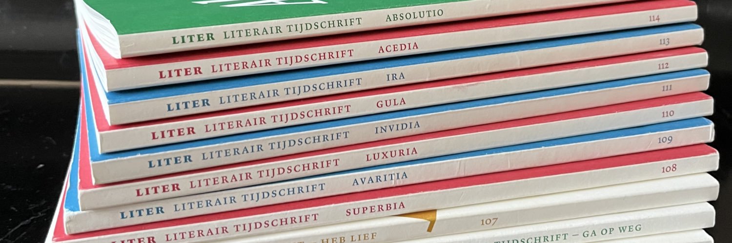 Literair tijdschrift Liter banner