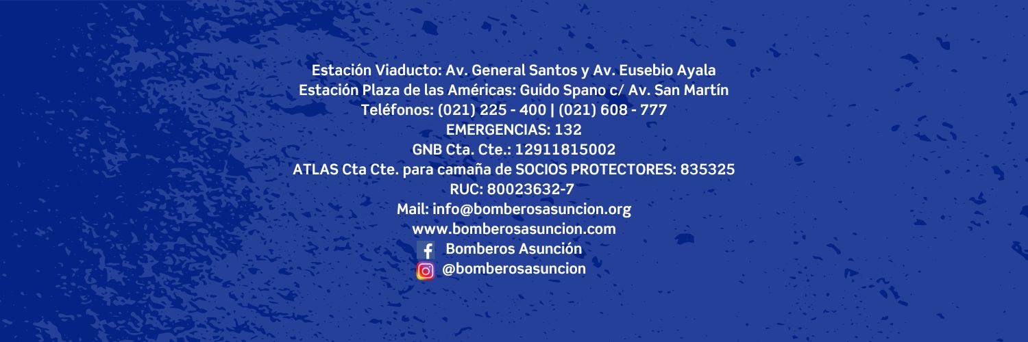 Cuerpo de Bomberos Voluntarios de Asunción banner
