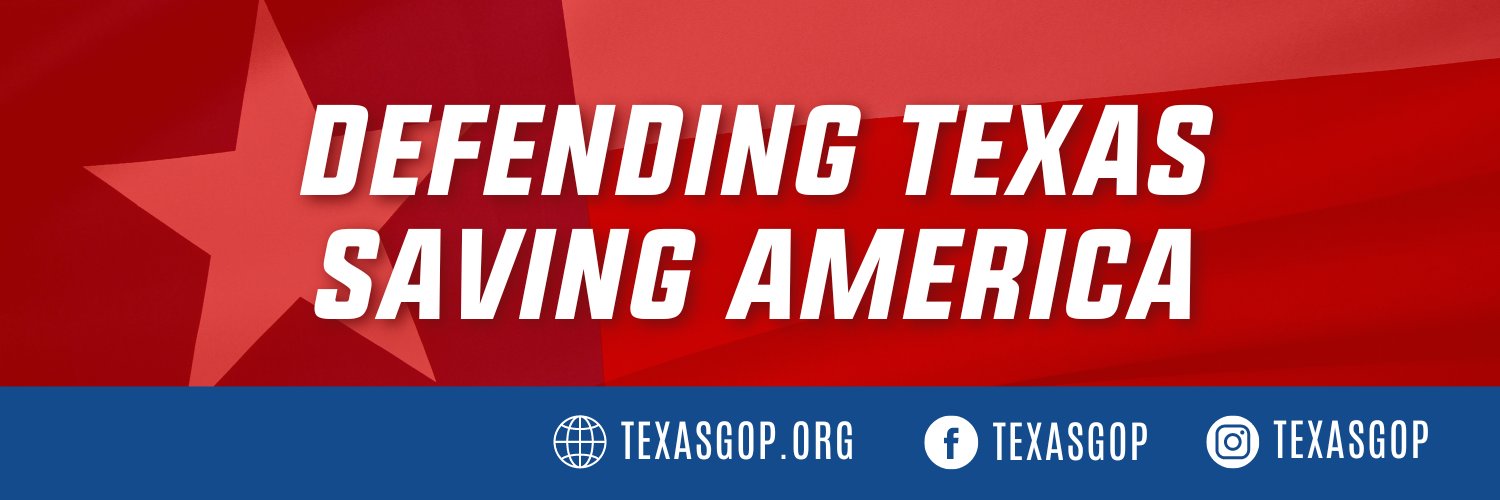Texas GOP's banner