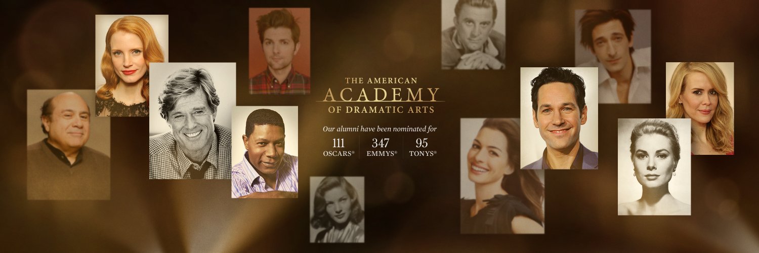 The American Academy of Dramatic Arts banner