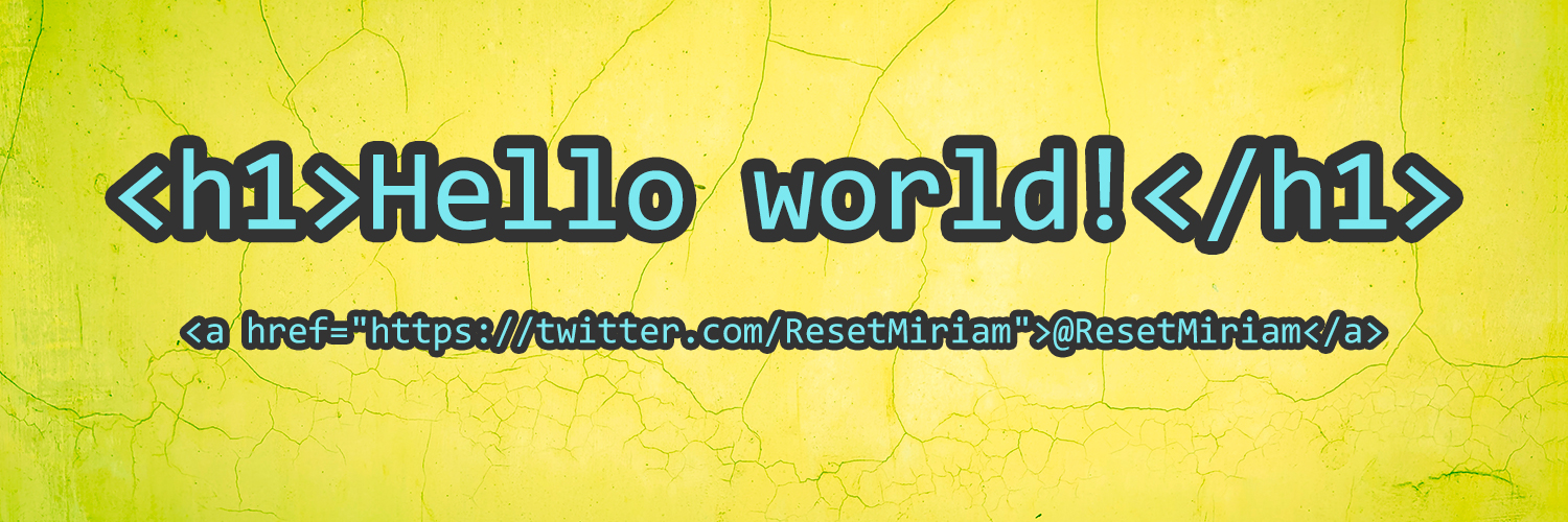 ResetMiriam's profile banner image