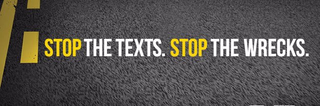 Stop the Texts banner
