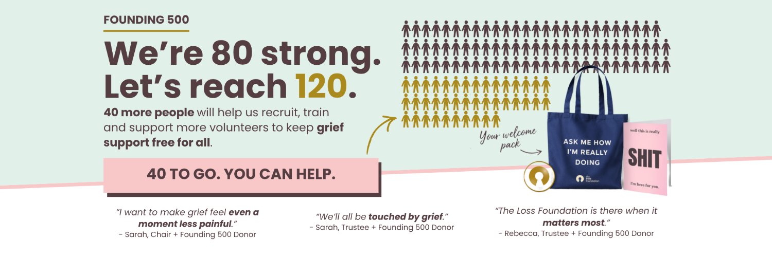 The Loss Foundation Cancer Grief Support banner
