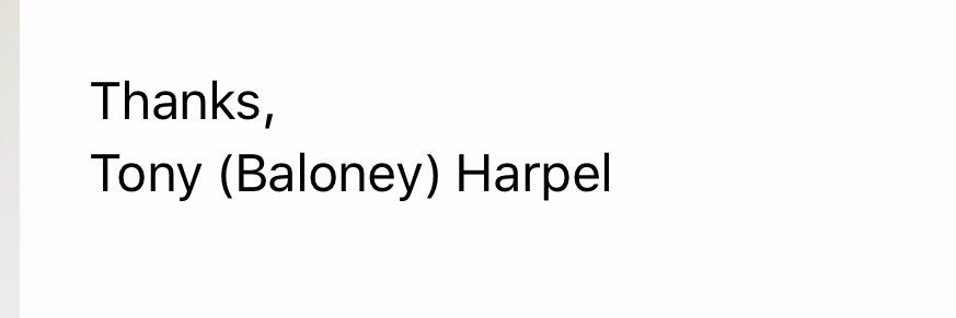 Tony Harpel banner
