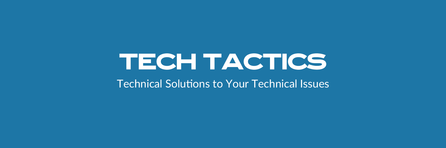 Tech Tactics (@TechTacticsLLC) / Posts / X