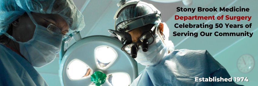 Stony Brook Department of Surgery banner