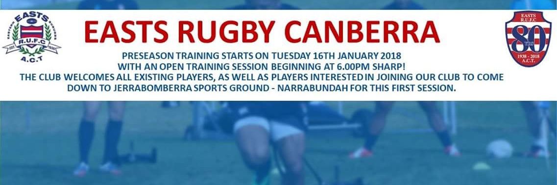 Easts Rugby Canberra banner