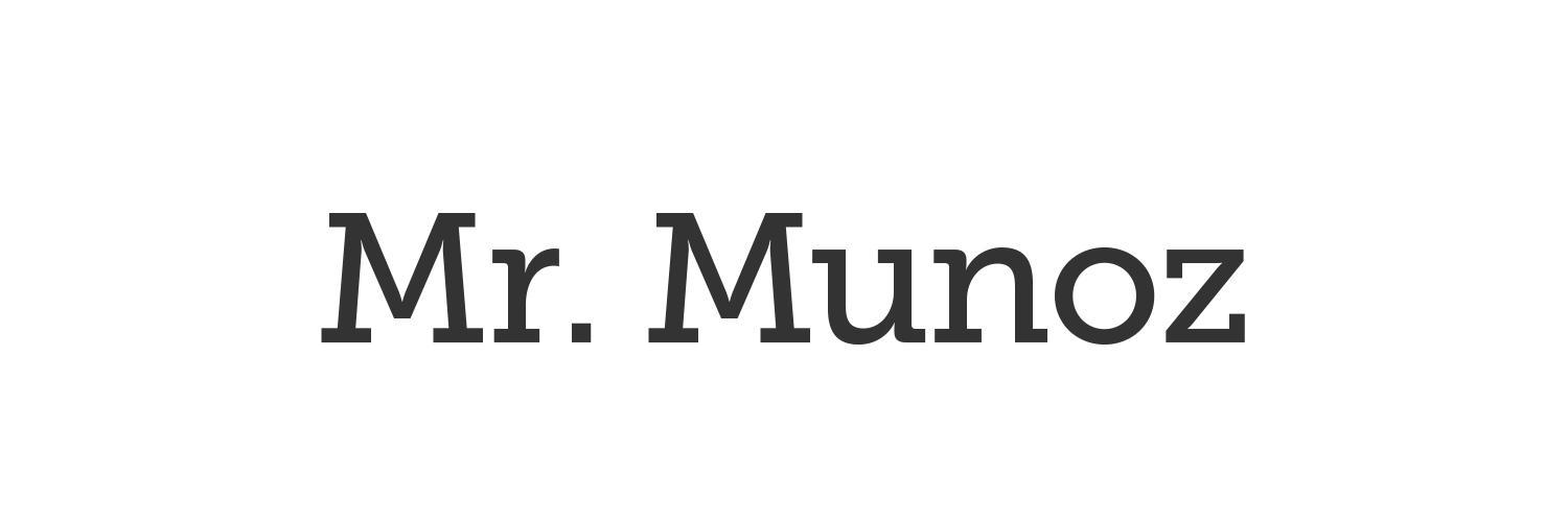 mrmunozteacher's profile banner image