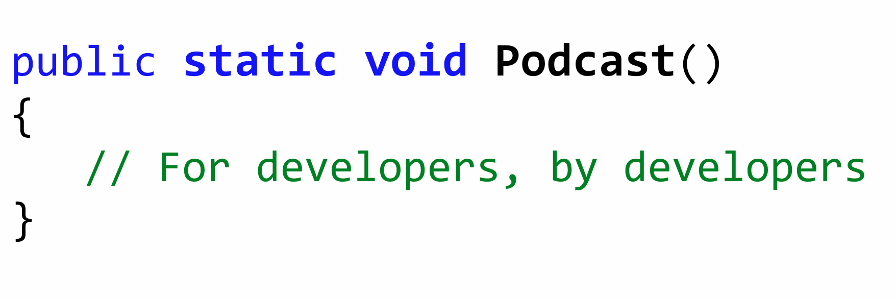 Static Void Podcast banner