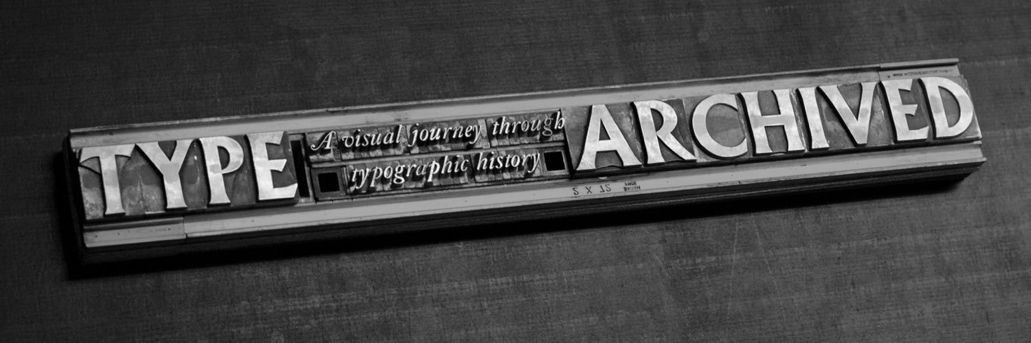 The Type Archive banner