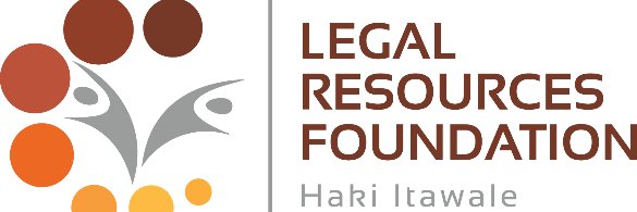 Legal Resources Foundation Trust (LRF) banner