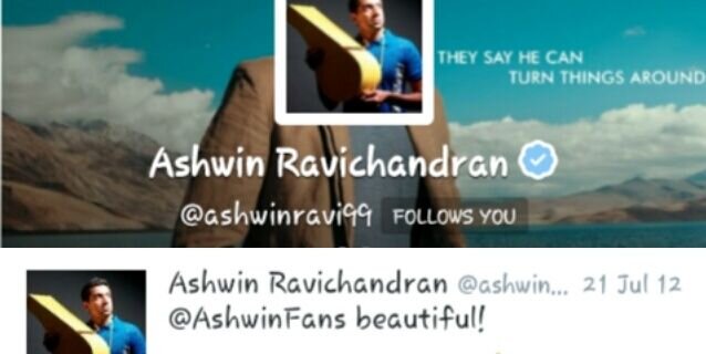 AshwinFans's profile banner image