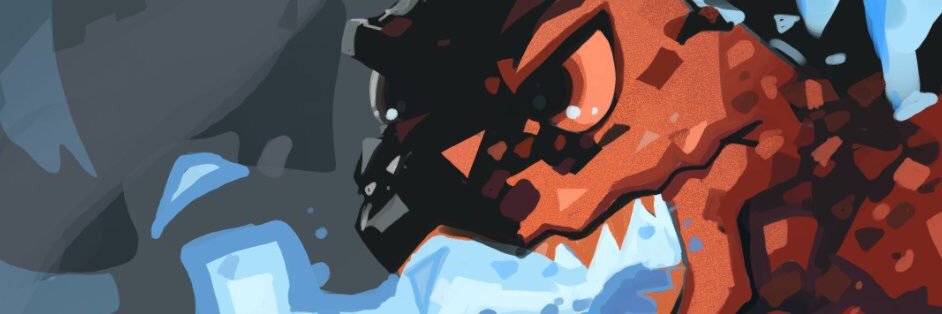MICKEY IS GODZILLA banner