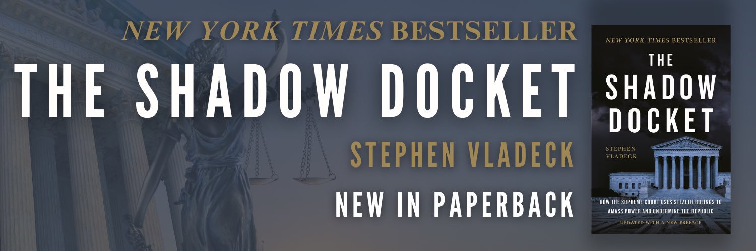 Steve Vladeck's banner