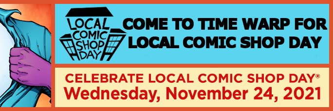 Time Warp Comics & Games banner