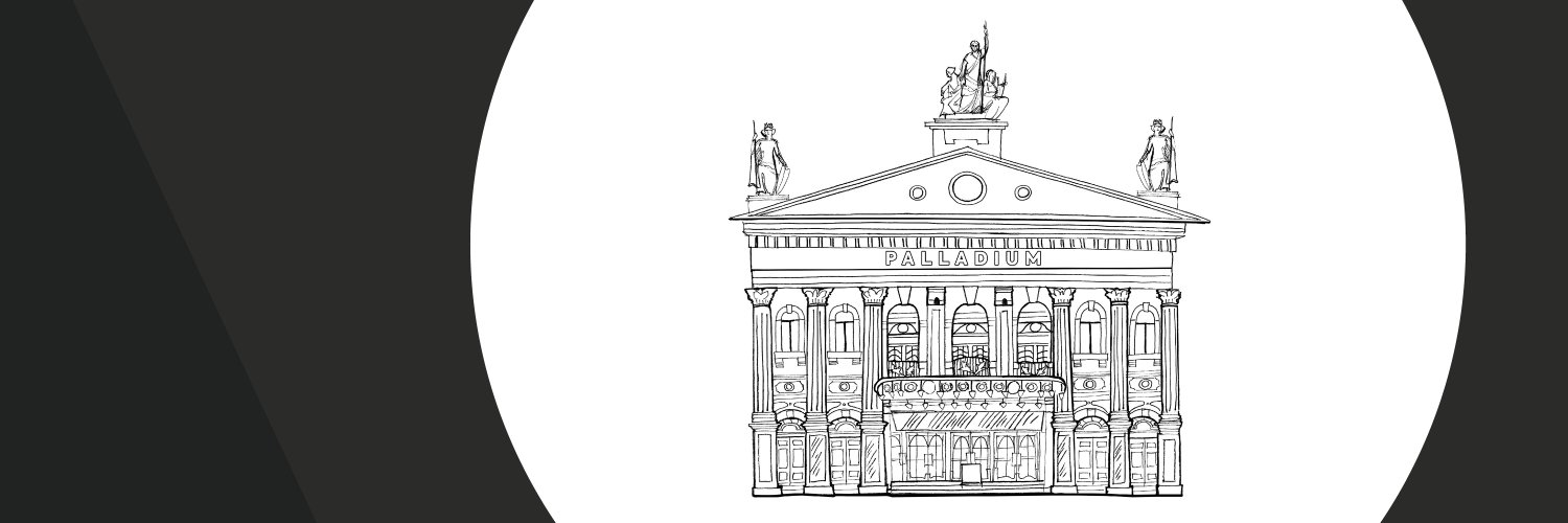 The London Palladium's banner