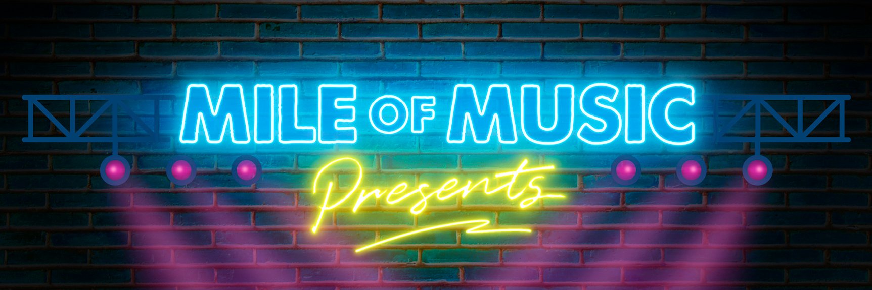Mile of Music Presents banner