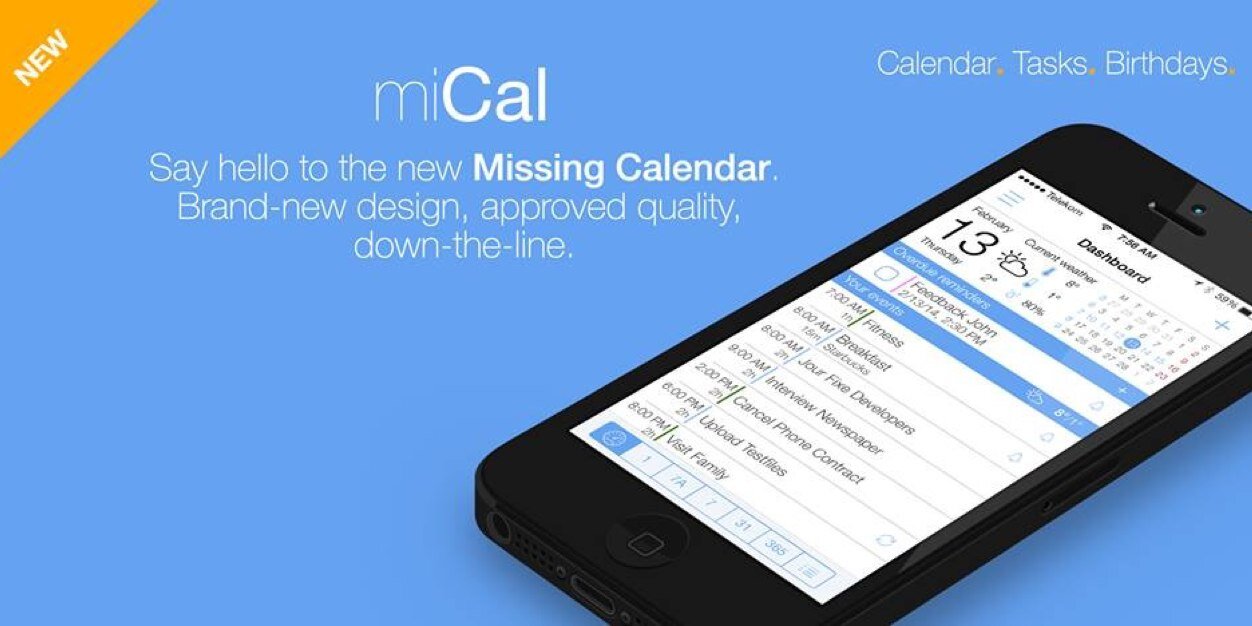 miCal banner