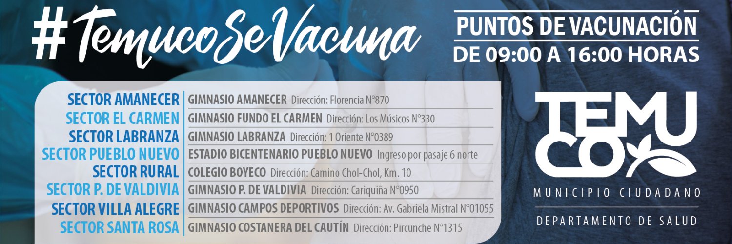 Departamento de Salud Temuco banner