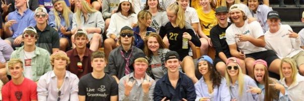 W-SR Student Section banner