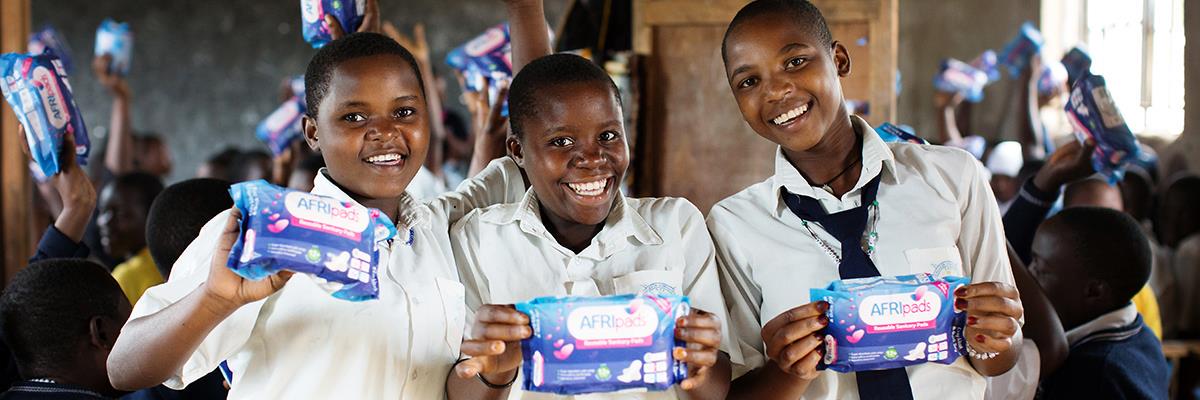AFRIpads Foundation banner