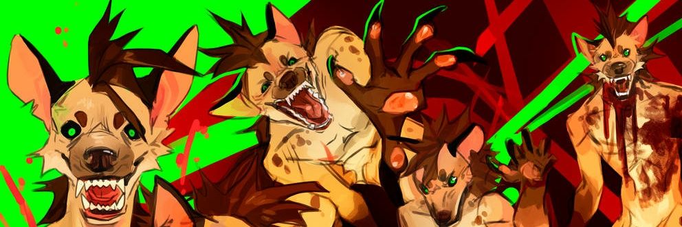 HYENA HYENA HYENA banner
