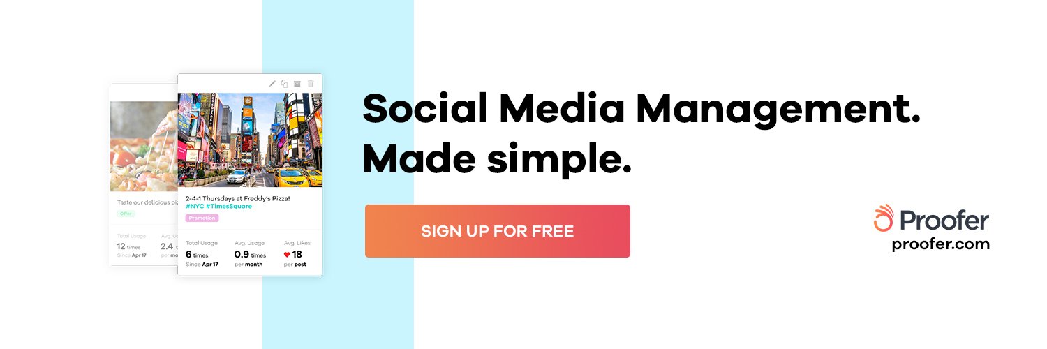 Proofer banner