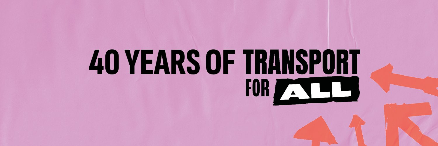 Transport for All's banner