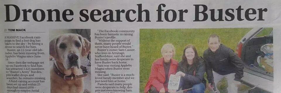 Help Find Buster banner