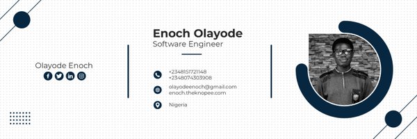 OlayodeEnoch Profile Banner