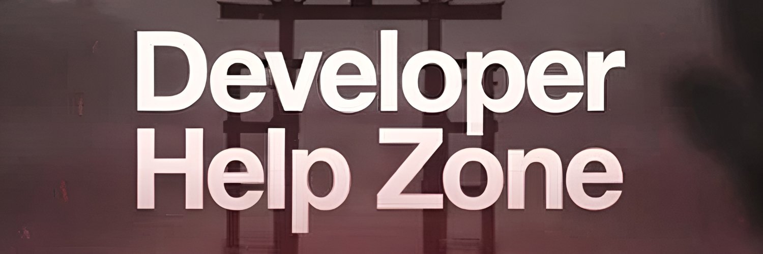 Developer Help Zone banner