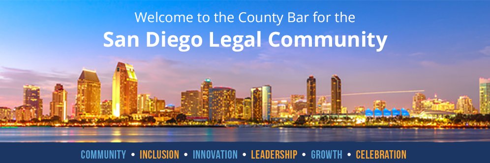 San Diego County Bar banner