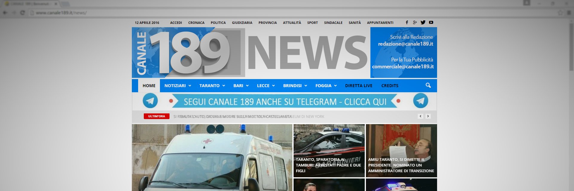 189 News banner
