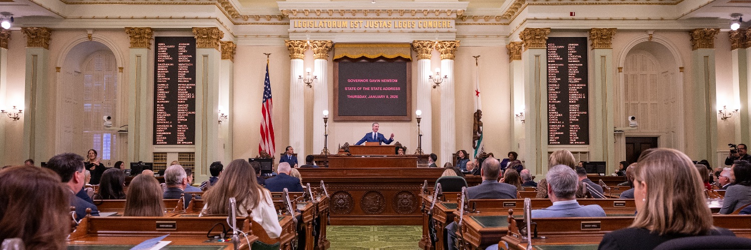 Governor Gavin Newsom banner