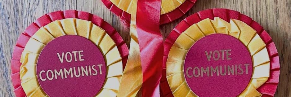 Dan Ross - Communist Party of Britain banner