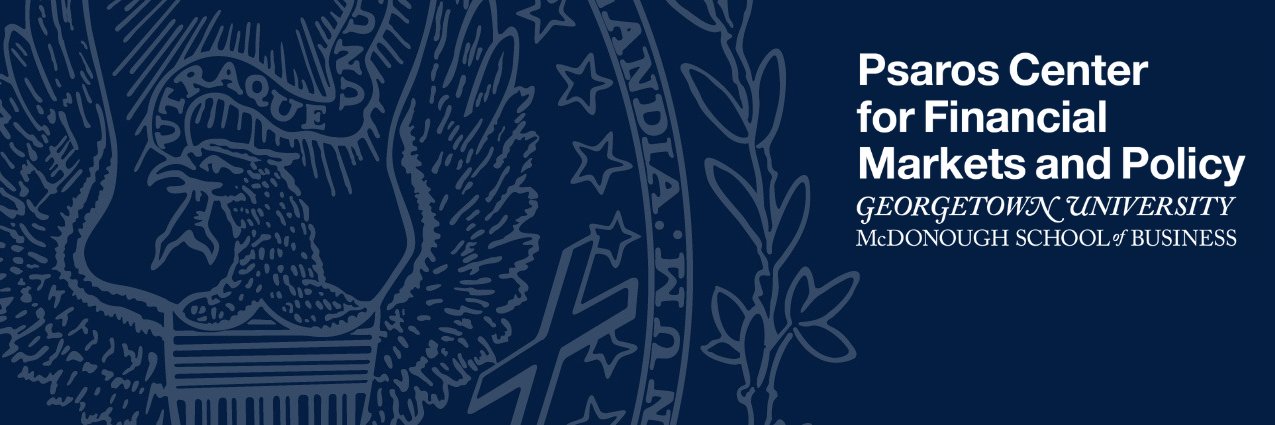 GU Psaros Center for Financial Markets and Policy banner