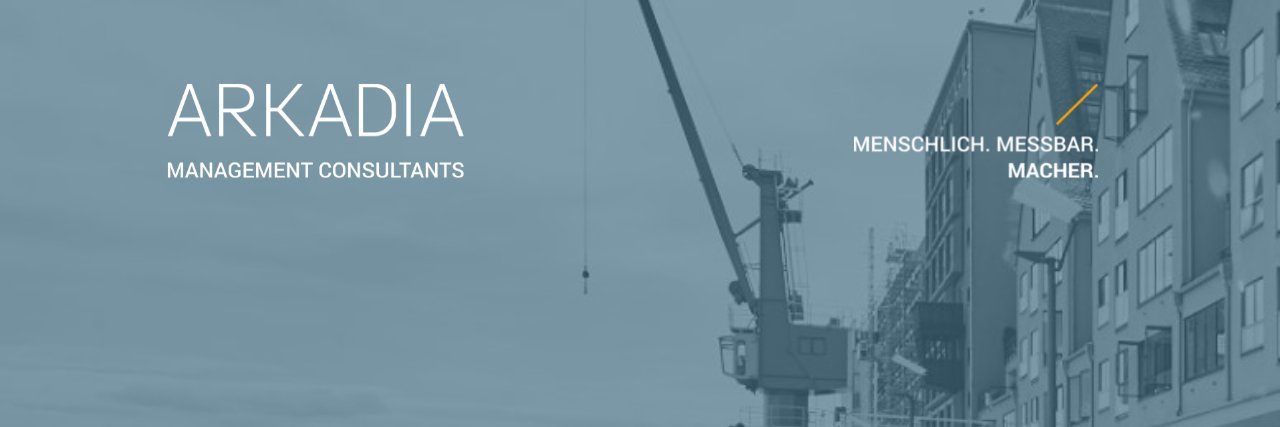 ARKADIA Mgmt. Cons. banner