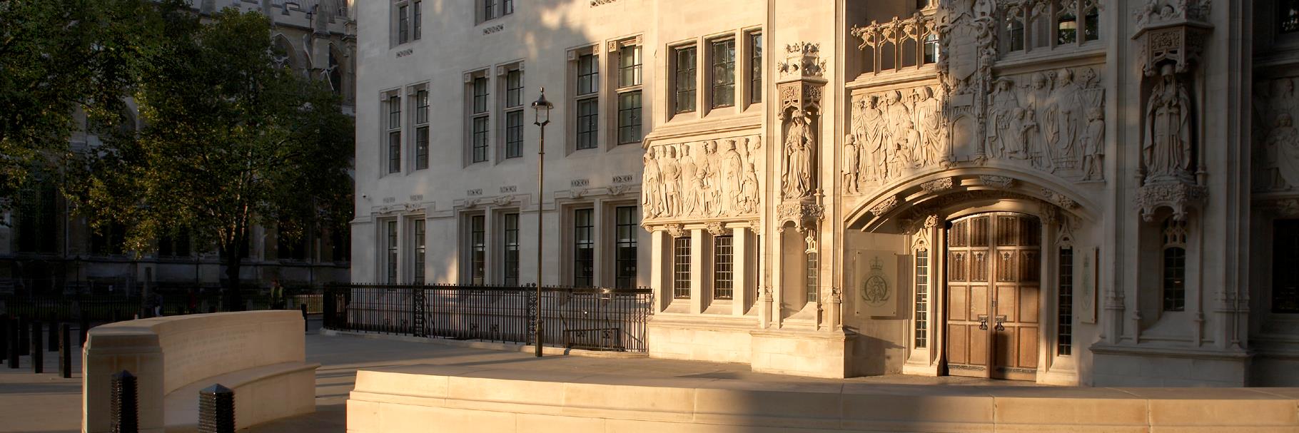 UK Supreme Court's banner