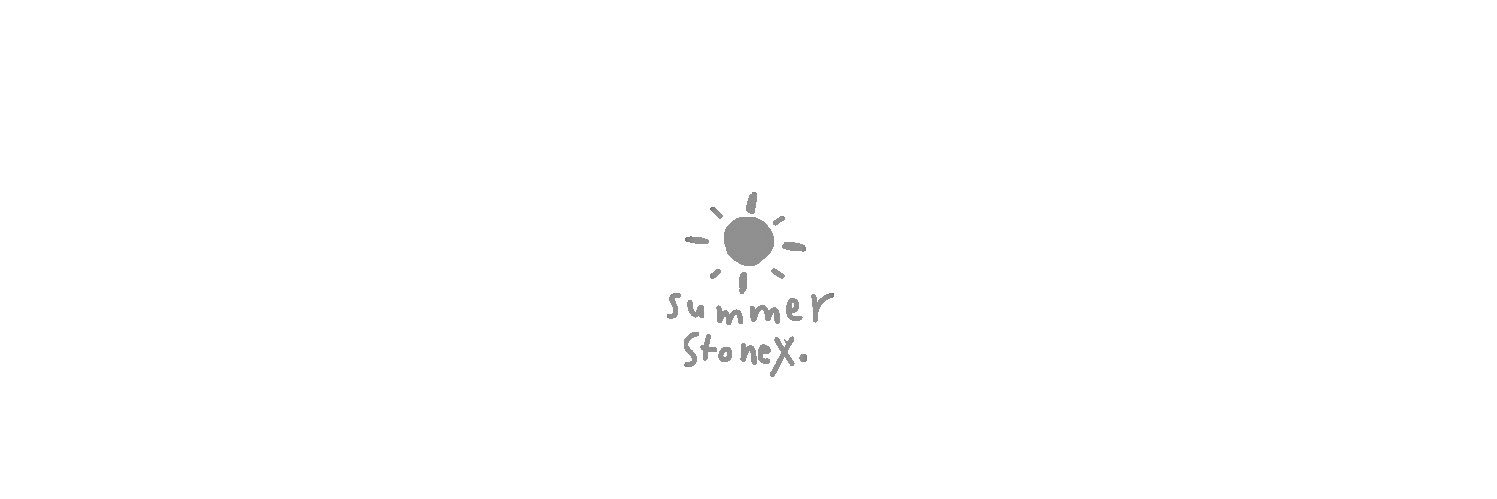 𑁦 ⸝𝐬𝐮𝐦𝐦𝐞𝐫 𝐬𝐭𝐨𝐧𝐞⸝ 𑁦 banner