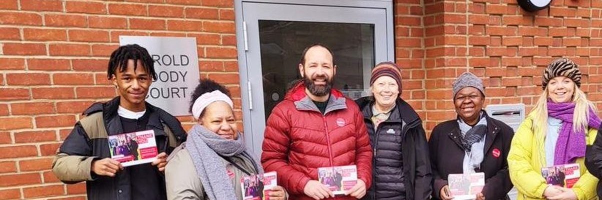 Camberwell Green Labour banner