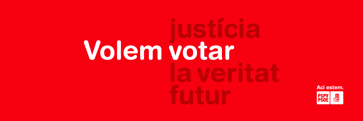 PSPV-PSOE's banner