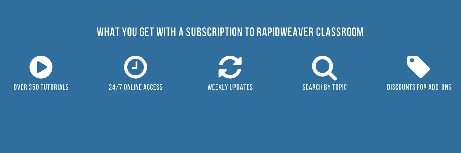 RapidWeaverClassroom banner