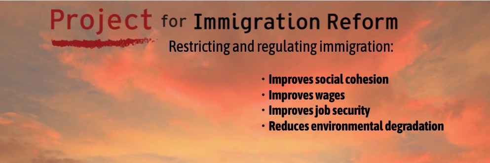 Project for Immigration Reform's banner
