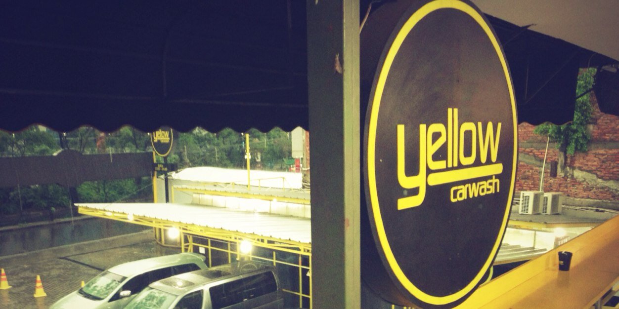 Yellow Car Wash banner