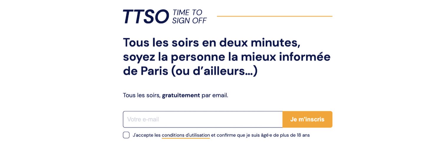 TimeToSignOff (TTSO) banner