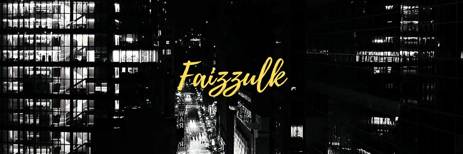 FaizZulkk's profile banner image