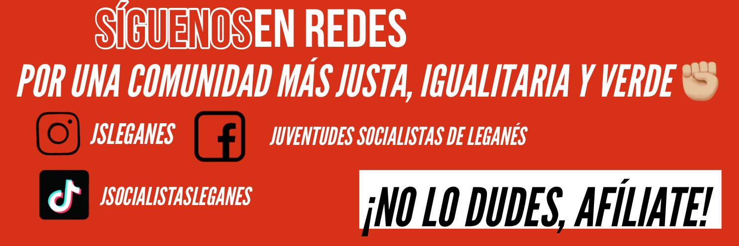 Juventudes Socialistas de Leganés banner